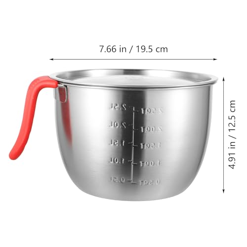 Tazón Mezclador de Acero Inoxidable 19 cm con Tapa miniatura 5