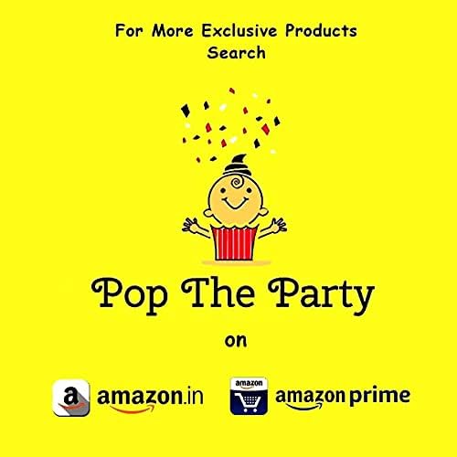 Pop The Party Black Gold 1st Birthday Party Decorations with Birthday Banner, Star, Latex Balloons, Curtains and 1 Digit No. Set of 39 Supplies