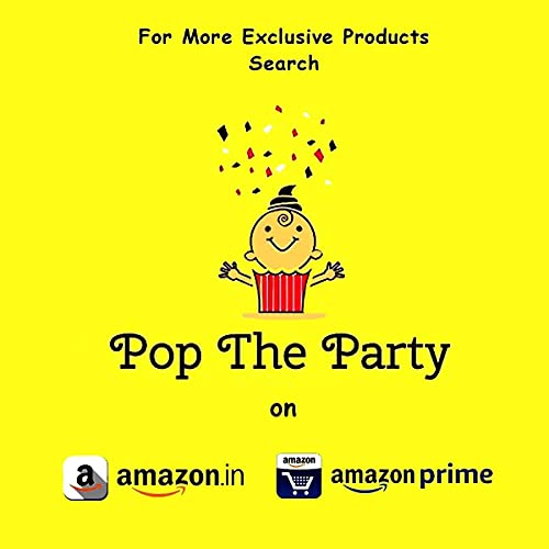 Pop The Party Black Gold 50th Birthday Party Decorations with Birthday Banner, Star, Latex Balloons, Curtains and 50 Digit No. Set of 39 Supplies