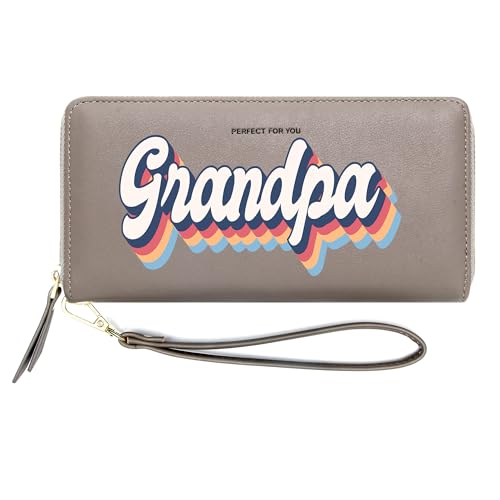 ZRTARY Personalized Family Style Wallets for Women,Father's Gift for Father Grandfather,Birthday Gift,Valentine's Day Gift for Mother,Lover 1300f