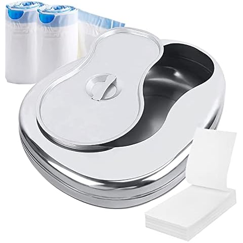 Stainless Steel Bed Pan Set for Elderly and Disabled Cover