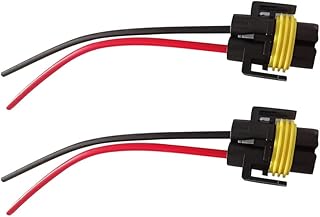 mewmewcat Porta-Lâmpadas,H11 H8 farol de neblina porta-lâmpadas conector fio plugue premium para carro van 2 peças