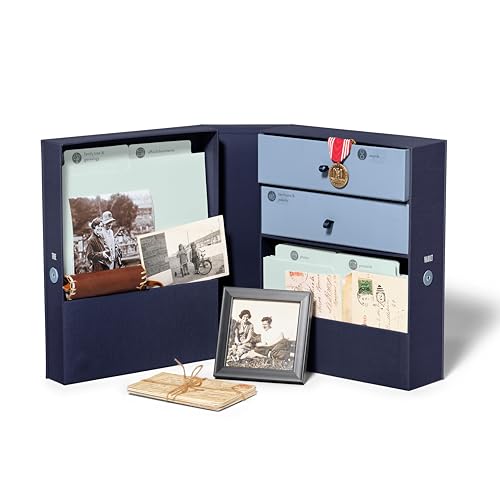 Savor | Family Archives Keepsake Organizer | Keep Treasured Family Heirlooms and Genealogy, Ancestry, Birthplace and Family Tree Documents Organized and Safe in One Convenient Home