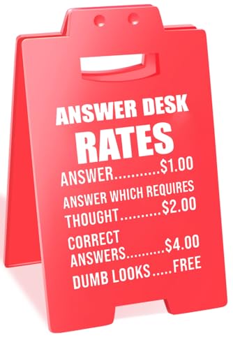 Smilelife Funny Team Office Employee Appreciation Gifts Answer Desk Rates