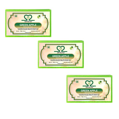 Image of Greea Apple Soap (Pack of 3) (3 x 125 g)