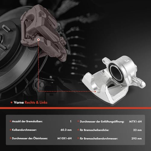 Étrier de frein avant gauche droite Ø60.3mm compatible IS II et III E2 E3 - 3