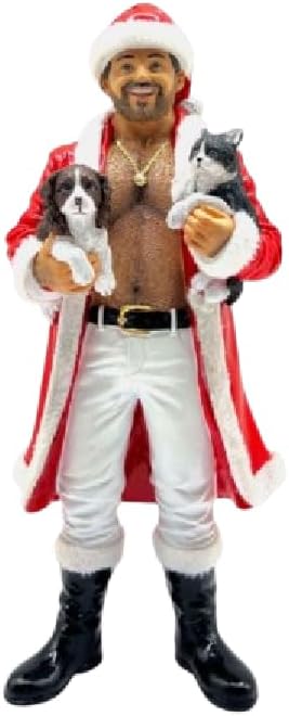 December Diamonds 55-55347 Poke The Bear Puss 'N Paws Santa Ornament