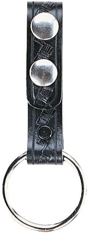 Aker Leather Products Baton Ring Strap Aker Leather 550 Baton Ring Strap, Basketweave, Black