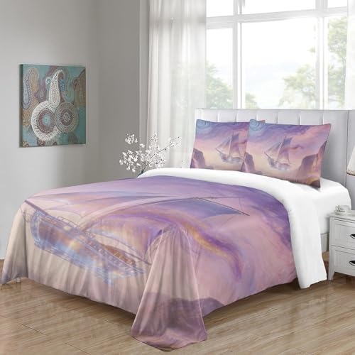 Housse de couette voilier 3D microfibres douce 135x200 - 5