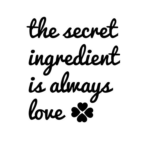 Sticker en vinyle haut de gamme finition noire texturée motif The Secret Ingredient CCI