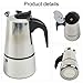 cafetera Moka Pot de acero inoxidable de 2 Imagen de cafetera Moka Pot de acero inoxidable de 2