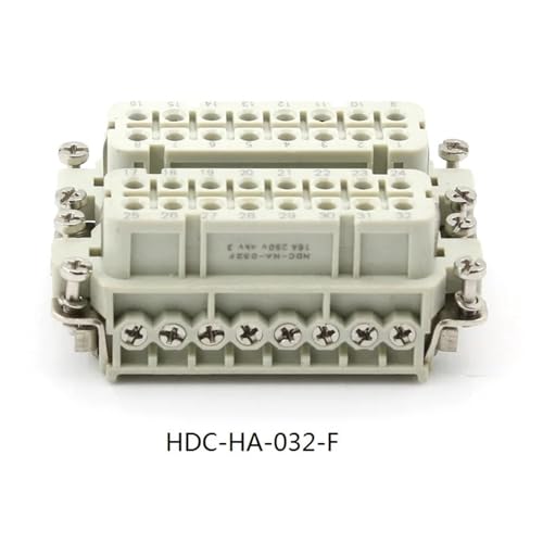 Conector resistente de 32 pines lateral con diseño compacto de alta seguridad 10A 5