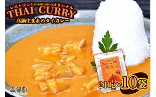 [レストランYamamomo高鍋生まれのタイカレー10個]翌月末迄に順次出荷