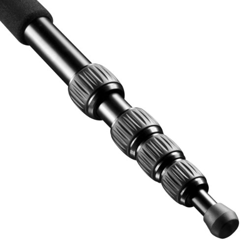 Mantona Scout Pro Kamerastativ mit integriertem Einbeinstativ (5 Auszüge, Belastbarkeit ca. 10 kg, 1/4-Zoll und 3/8-Zoll… – Bild 7