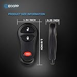 ECCPP 1X Keyless Entry Remote Key Fob Replacement for Jeep Cherokee Grand Cherokee for Dodge Dakota Durango Ram 1500/2500/3500 99-04 Key fob FCC 04686366 05014736 GQ43VT9T (315MHz) - Image 4