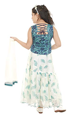 Image of Zooba Girls Lahenga Choli and Dupatta Set