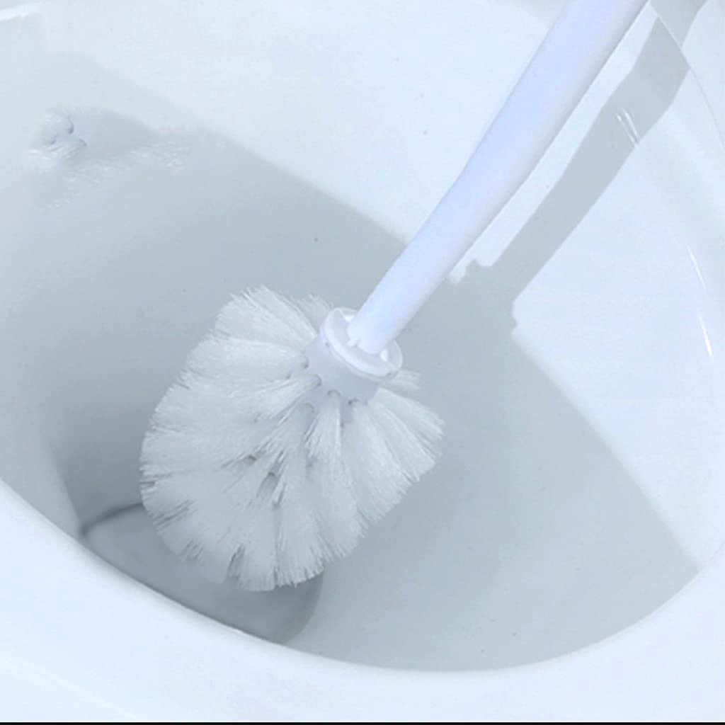 scopino per WC, Set scopino for WC, for da parete for uso domestico(White)