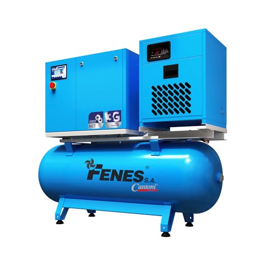 HIT-3G Compresseur à vis 4,0 kW 10 bar réservoir 270 l 470 l/min avec déshumidificateur et filtration FENES