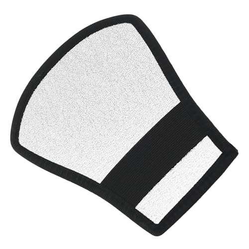 yyangz 2PCS Silver White Reflector Overhead Light Baffle Soft Cover Double Sided Flexible Curved Reflector Flash Reflector Shovel for Studio Outdoor Party Photography Outdoor Game