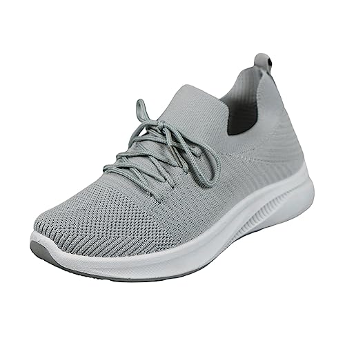 Ladies Fashion Breathable Mesh Knitted Flat Bottomed Casual Sports Shoes Bear Star Shoes