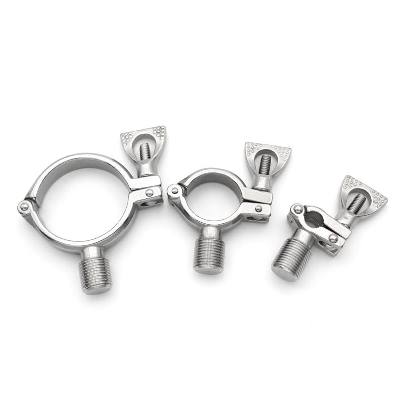 Soporte for tubo de acero inoxidable 304 con rosca BSP 1/2"