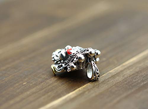 Mahakala Lucky Pendant Necklace 925 Silver Retro Original Men's Gift 21.9 g4