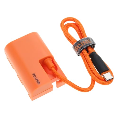 Batterie type C vers LPE6 avec puce sûre anti coupure pour photo 90D