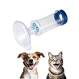 Pet Inhaler Spacer with Two Face Mask, Handheld Aerochamber for Dogs and Cats, Aero Chamber with Mask for Dogs and Cats, Dog and Cat Inhaler Spacer, Comfortable Face Mask (for Cats & Dogs Small)