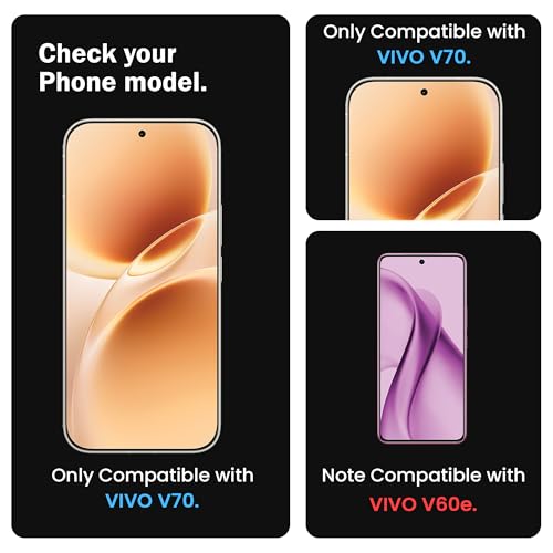 Image of FIRST MART Tempered Glass Screen Protector for Vivo V70 / V70 Elite - Full-Glue Screen Guard, 3D Edge to Edge, HD Clear, Bubble-Free, Case-Friendly, Black, Pack of 2