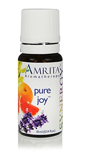 AMRITA Aromatherapy: Pure Joy Synergy Essential Oil Blend - Essential Oil Blend of of Bergamot, Ylang ylang Extra, Lavender Extra, Pink Grapefruit -Size: 10ML