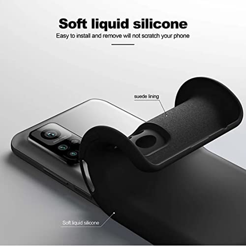Image of Mobile Back Cover Case for Xiaomi Mi 10T / Mi 10T Pro (Silicone Case|CameraProtection|Black SC1510)