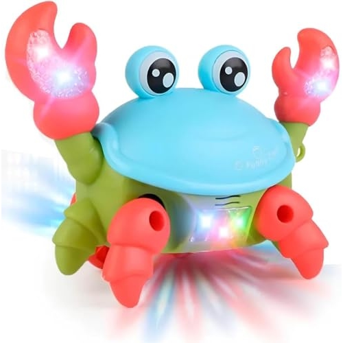 Brinquedo Caranguejo Dançante Siri Fujão com Luz LED e Música - Brinquedo Interativo Infantil Brinquedo Caranguejo Dançante Siri Fujão com Luz LED e Música - Brinquedo Interativo Infantil