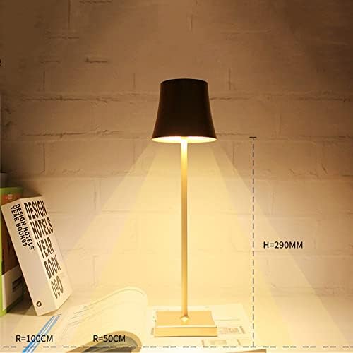 MADCKDEDRT Cordless Table Lamps,dimmable,batterypowered,led Desk lamp,Portable,for Indoor and Outdoor Lighting (Black)