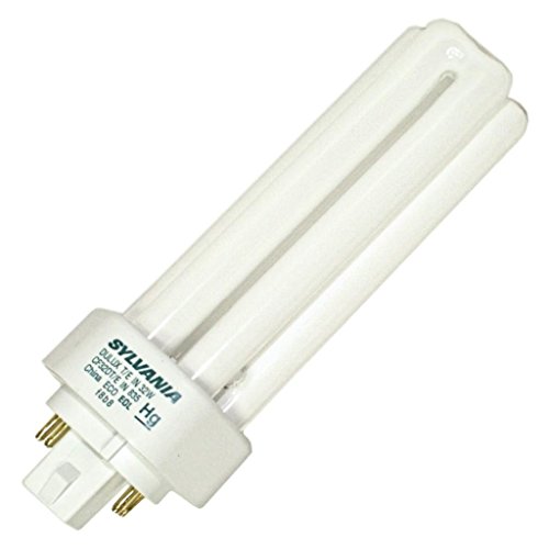 Image of Sylvania Dulux T /E /in CFL Compact Fluorescent Light Bulb 4 Pin 32W, 1 Pack | Triple Tube, GX24q-3 Base, 32 Watt Long Lasting Energy Efficient Light Bulb, 12000 hr Life, Dimmable, 3500K Neutral White