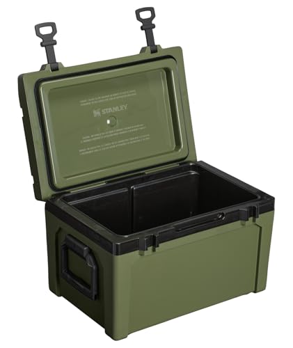 Image of Stanley Adventure Outdoor Cooler 50 qt | Heavy Duty Outdoor Camping Cooler with Easy Carry Handle | BPA-Free | Dried Pine