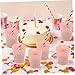 Anneome 6pcs Reusable Stacking Cups Lids for Party Plastic Drinking Cups Decorative Disco Ball Pattern Party Favors Multi-use Juice