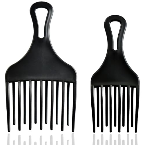Set de 2 Peines Afro Grandes y Pequeños miniatura 1