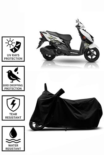 Image of Heavy Duty Waterproof Scooty & Bike Cover for Suzuki Avenis 125 - UV Resistant, Dustproof & Rain Protection, All-Weather Outdoor Cover for Bikes & Scooty with Buckle Straps