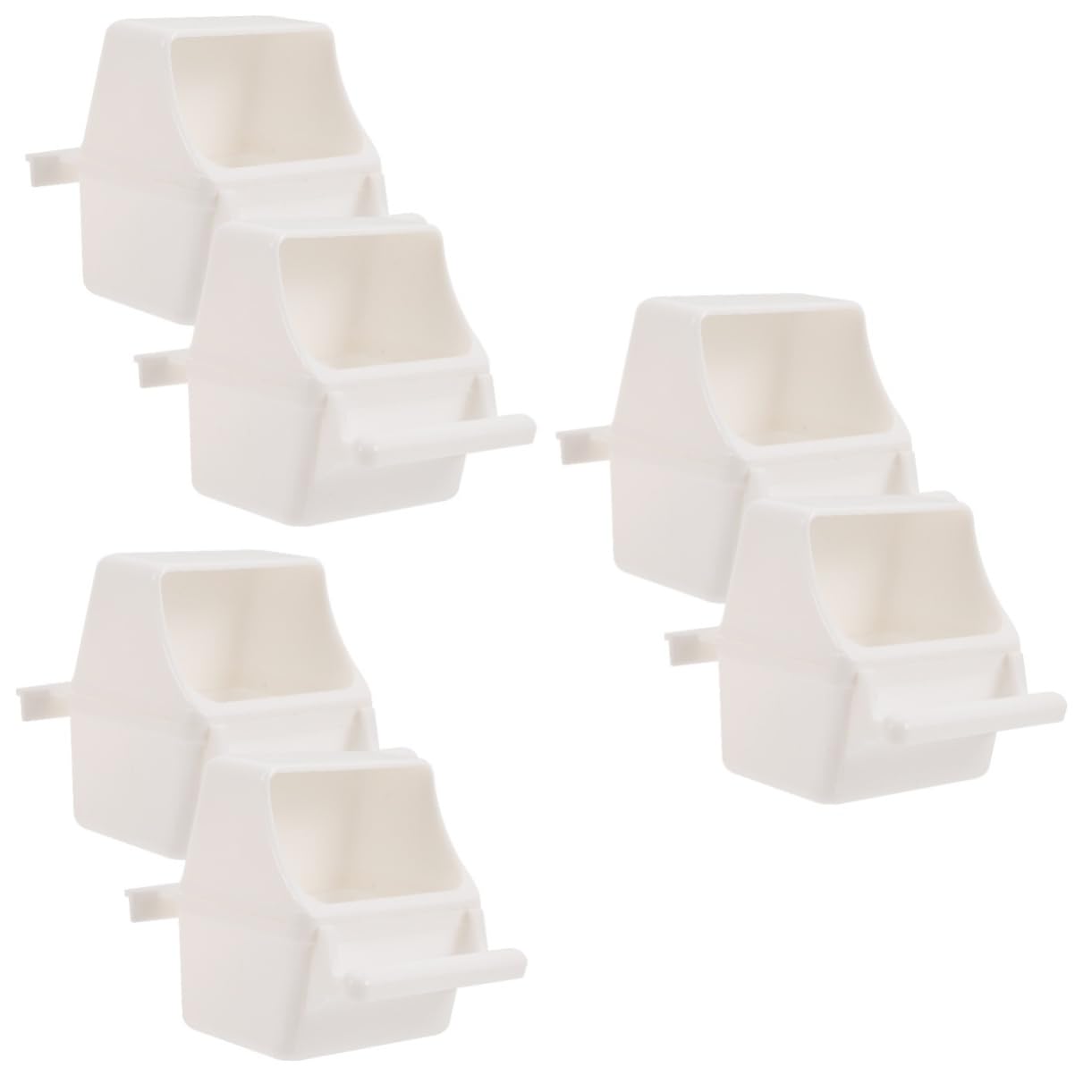 Toddmomy 6 Piezas Comedero para Pájaros Ventana Colgante Comedero para Pájaros Bebedero para Mascotas Taza para Jaula De Pájaros Tazas De Alimentación para Pájaros Comedero para Palomas