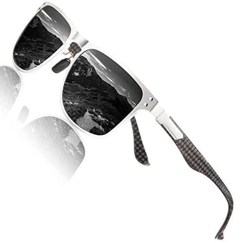 Image of ANYLUV Mens Sunglasses Polarized Upgraded Carbon Fiber Temple Sun Glasses Fashion Driving with UV Protection