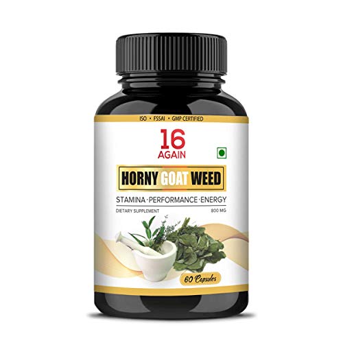 16 Again Horny Goat Weed Epimedium Extract With Maca Root Extract Dietary Supplement – 800mg 60 Veg Capsules 16 Again Horny Goat Weed Epimedium Extract With Maca Root Extract Dietary Supplement – 800mg 60 Veg Capsules