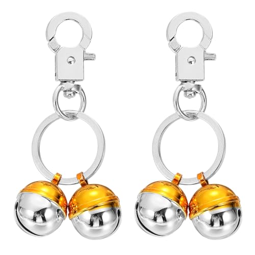 Mini cloche pour chat et chien PATIKIL pour les balades en forêt, boucle anneau métal or et argent