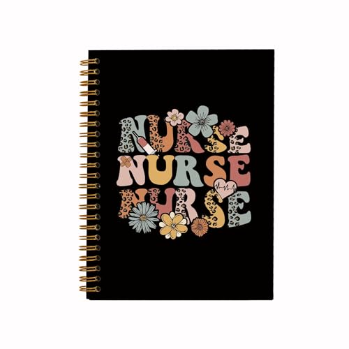 Cadeau de reconnaissance d'infirmière : carnet de notes QUICQOD noir pour amie diplômée