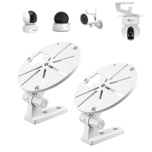 compcctv CCTV Security Camera Mount Bracket, Wall Mount - ALLICAVER Security Mount Bracket for Wyze Cam Pan and Wyze Cam, Special Design for Both Wyze Labs 1080p HD Home Camera (White)