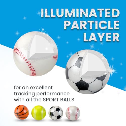 Image of Perixx PERIPRO-303X2F 1.34 Inches Sports Trackball 2 pcs Pack - Fun Novelty Baseball and Soccer Design - Compatible for M570, M575, PERIMICE-517 /520 /717 /720, and Other 1.34inches Trackball Mouse