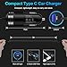 Android Car Charger Fast Charging Cord Type C 3.4A USB C Cigarette Lighter Adapter with Coiled Cable for Samsung Galaxy S26 S25 S24 S23 Z Flip 7 6 Z Fold 7 6 5 A57 A37 A17 A16 A35 A25 A15 A54 A14 A53