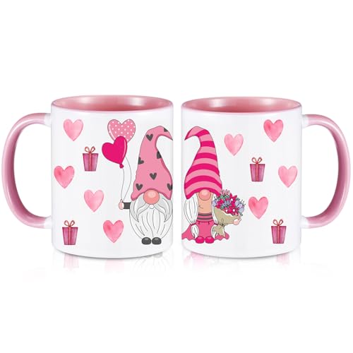 Baderke 2 Pcs Valentine's Day Couple Mug Set Tiny...