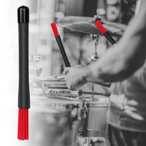 Levemolo Baquetas para Batería Rojas Jazz con Agarre Antideslizante Accesorios para Instrumentos de Percusión miniatura 4