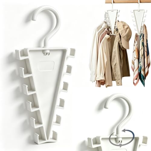 V Shape Double-Sided 12-Hook Rotating Organizer Hanger, 2027 New ...