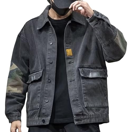 Chaqueta vaquera slim fit para hombre estilo vintage miniatura 1
